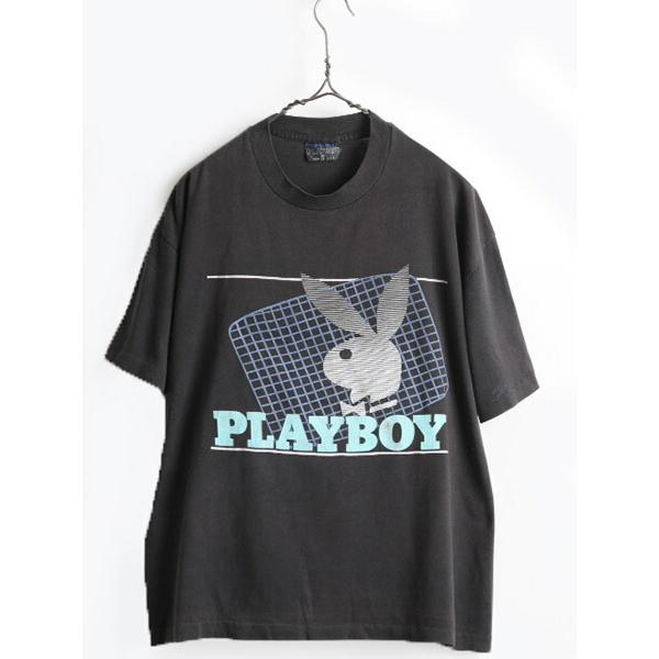 80s Usa製 ビンテージ Playboy プレイボーイ ラビットヘッド ロゴ プリント 半袖 Tシャツ メンズ レディース Xl 小さめ M 程 古着 黒 S Jnd23yn12 Master Plan 通販 Yahoo ショッピング