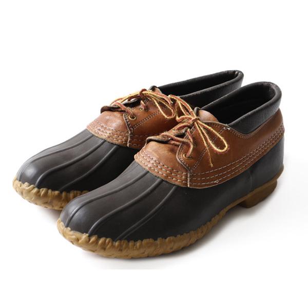 80s USA製 ■ LLBEAN 3ホール ビーン ブーツ ( 11 M メンズ 29cm 程) 80年代 エルエルビーン ラバー 本革 レザー  切替 ガムシューズ ブーツ