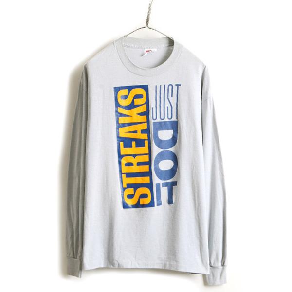 90s USA製 オールド □ パロディ プリント 長袖 Tシャツ ( メンズ XL
