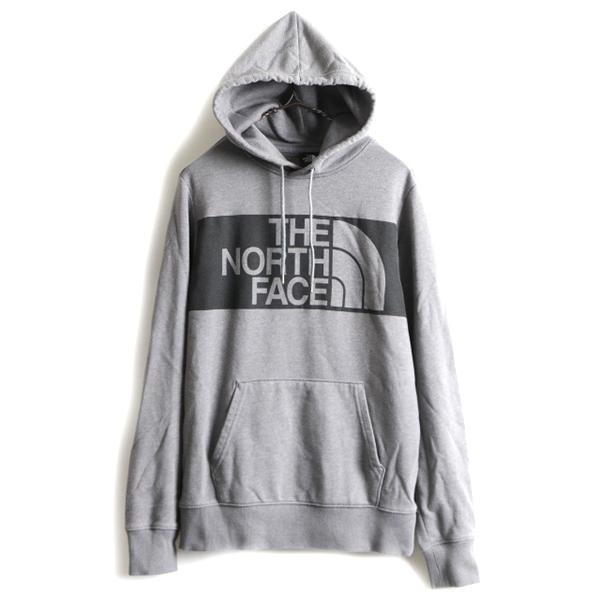 希少サイズ S □ ノースフェイス プリント スウェット フード パーカー