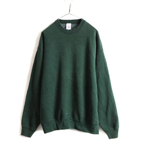 90s USA製 大きいサイズ XL □ マンシングウェア 無地 スウェット  