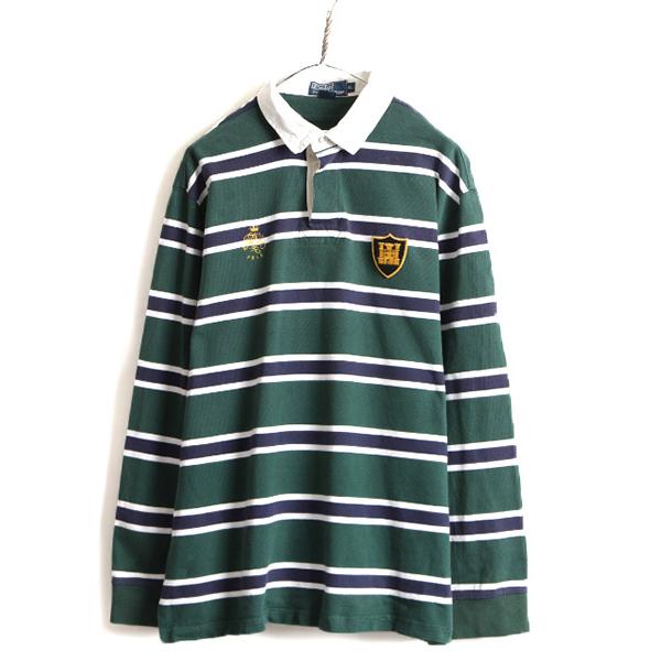 大きいサイズ XL 90s □ POLO ポロ ラルフローレン ボーダー 長袖