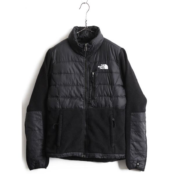 US企画 希少サイズ XS 人気 黒 □ ノースフェイス フリース x ダウン