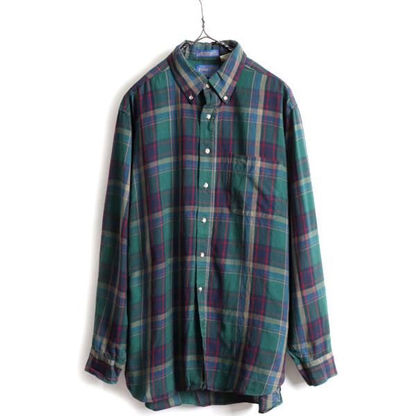 90s USA製 最上級 SIR PENDLETON □ ペンドルトン チェック ウール