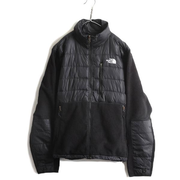 US企画 希少サイズ S 人気 黒 □ ノースフェイス フリース x ダウン