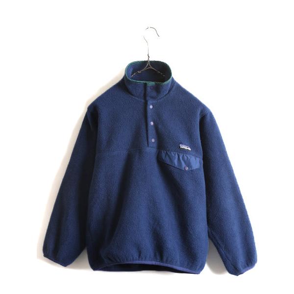 90s 希少サイズ XS □ 96年製 パタゴニア フリース スナップT ( メンズ