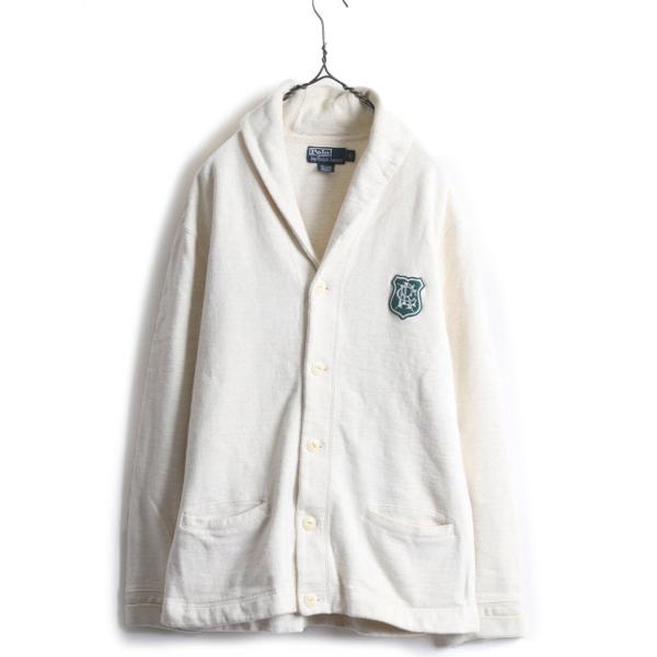 □ POLO ポロ ラルフローレン ショールカラー スウェット カーディガン