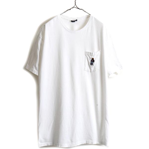 90s USA製 人気 ポロベアー □ POLO ポロ ラルフローレン ポケット付き
