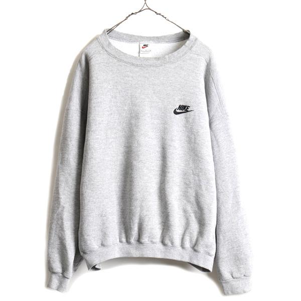 90s USA製 □ ナイキ スウェット トレーナー ( メンズ L ) 古着 NIKE