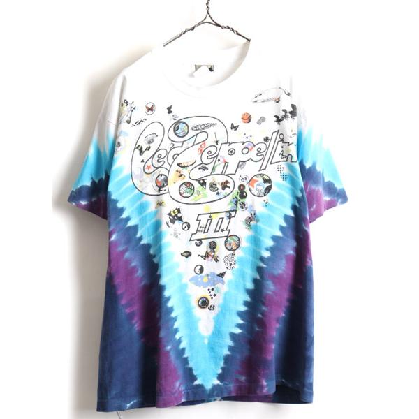 00s USA製 ☆ レッドツェッペリン タイダイ 両面 プリント 半袖 T