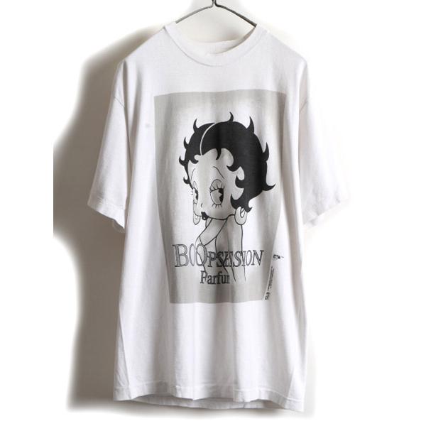 90s ☆ ベティ ブープ プリント 半袖 Tシャツ ( メンズ L 程) 古着 90