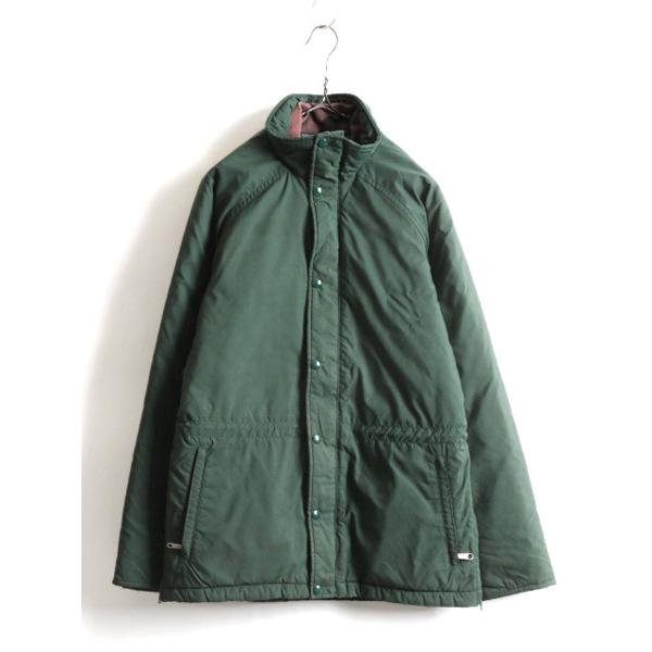 80s USA製 茶タグ 希少サイズ S ★ ノースフェイス 中綿 ナイロン ジャケット ( メンズ ) 80年代 The North Face  アウトドア ブルゾン 緑