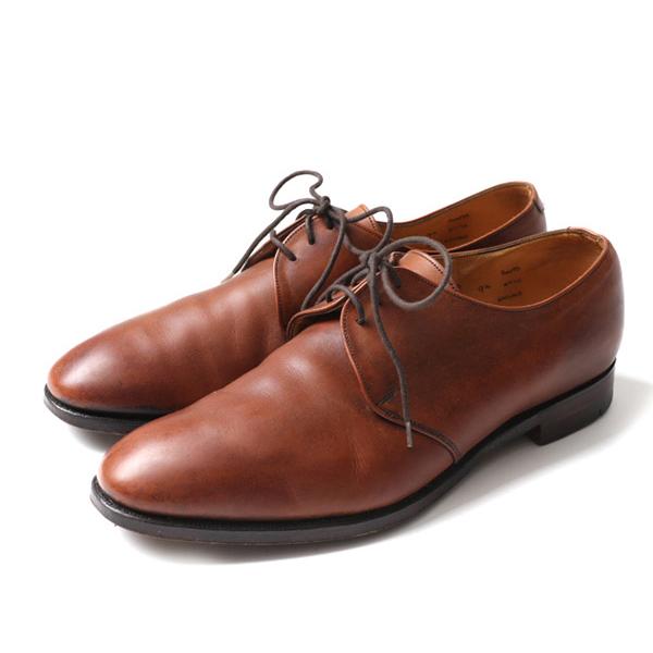 英国製 □ ブルックスブラザーズ PEAL & CO 本革 レザー プレーントゥ