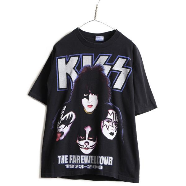 00's オールド ☆ KISS キッス 2000 ツアー 両面 プリント 半袖 T