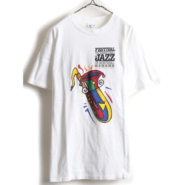 90s ☆ モントリオール国際ジャズフェスティバル プリント 半袖 T