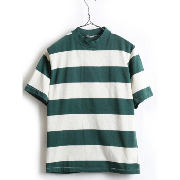 60 S ビンテージ Ohrbach S ワイド 太 ボーダー コットン 半袖 Tシャツ メンズ 男性 L 古着 ボーダーtシャツ 2トーン 緑 白 60年代 Wmy0504 Master Plan 通販 Yahoo ショッピング