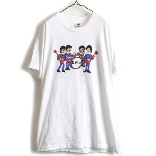 90s Usa製 大きいサイズ Xl ビートルズ プリント 半袖 Tシャツ メンズ 古着 90年代 The Beatles バンドt ロック T プリントt アニメ Wmy1122 Master Plan 通販 Yahoo ショッピング