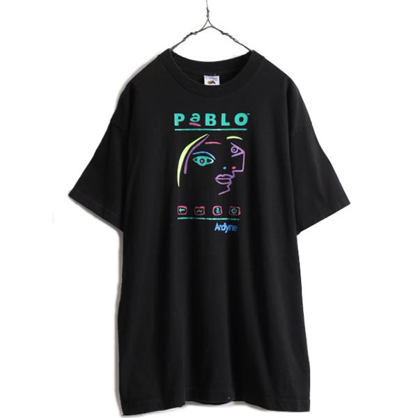 90s カナダ製 ☆ 企業 パブロ ピカソ パロディ アート プリント T