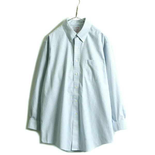 □ ブルックスブラザーズ 346 グラフ チェック 長袖 ボタンダウン