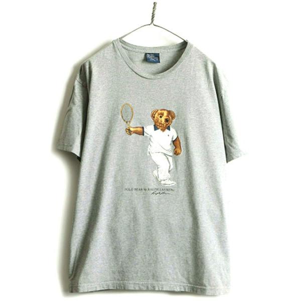 00s オールド 人気 ポロベア □ POLO ポロ ラルフローレン プリント