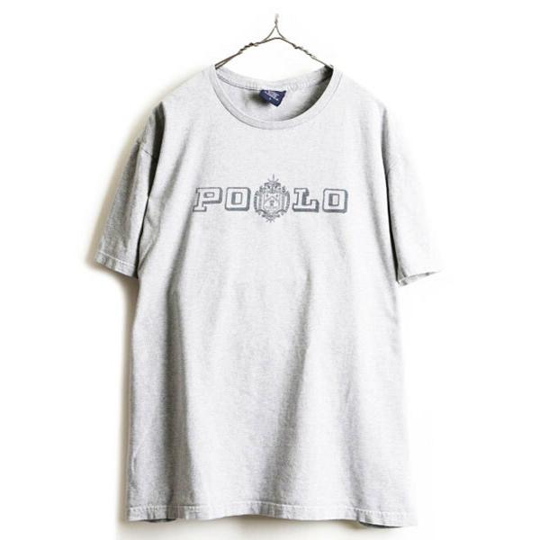 90s □ ポロスポーツ ラルフローレン ビッグ ロゴ プリント 半袖 T