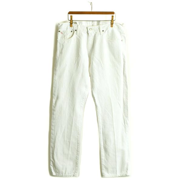 □ POLO ポロ ラルフローレン ホワイト デニム パンツ メンズ 34 30