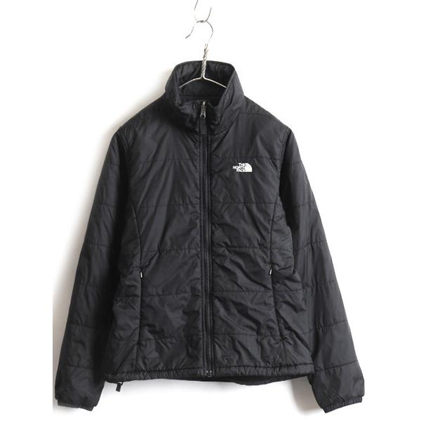 人気 黒 ■ ノースフェイス 中綿 ナイロン ジャケット ( レディース M ) 古着 The North Face フルジップ ジャンパー ブルゾン アウトドア