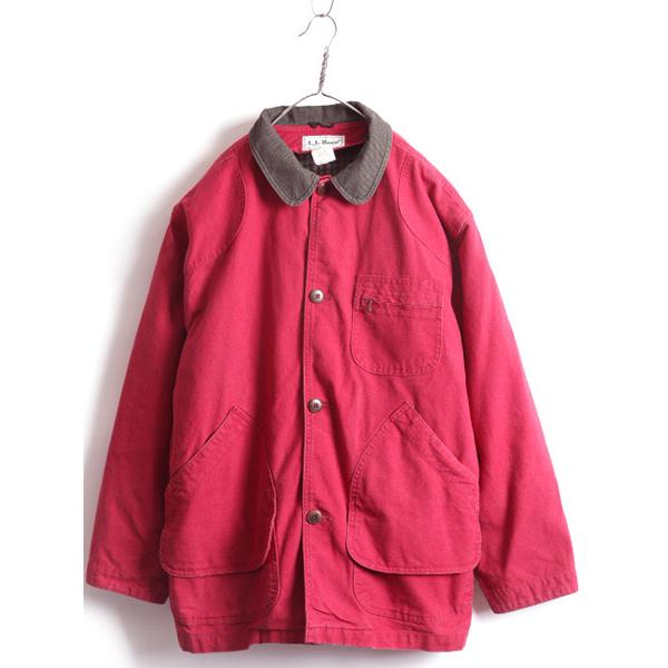 80s USA製 ビンテージ □ エルエルビーン 脱着 ライナー付き ダック