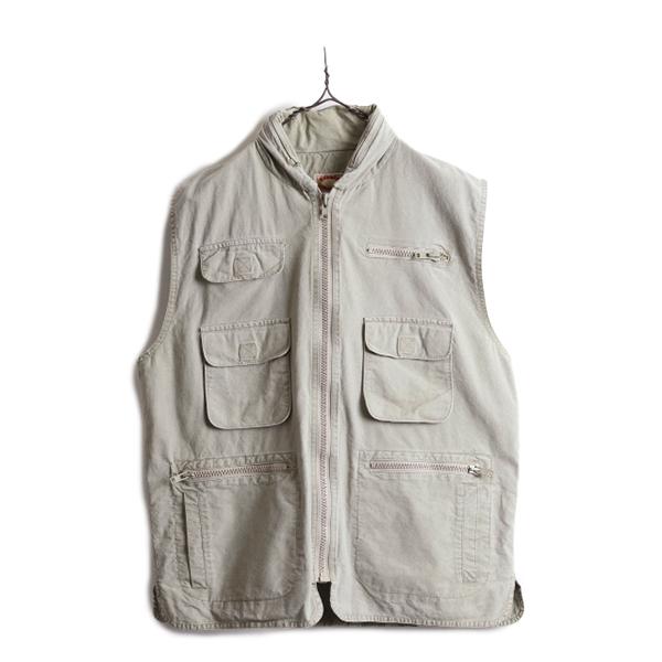 80s □ バナナリパブリック サファリ ベスト ( メンズ L ) 80年代