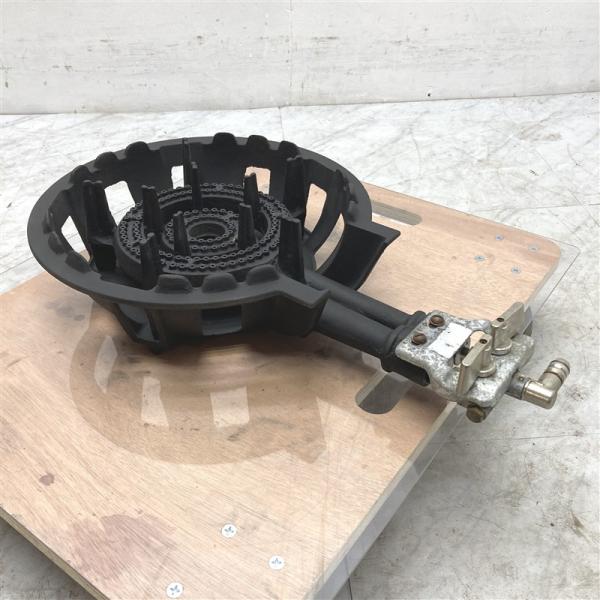 鋳物コンロ 都市ガス W330×D520×H110mm 中古 業務用 厨房用 【FE2513
