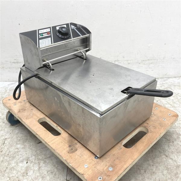 卓上電気フライヤー 6L 60Hz W280×D430(540)×H155(290)mm 中古 業務用 【FI2104】