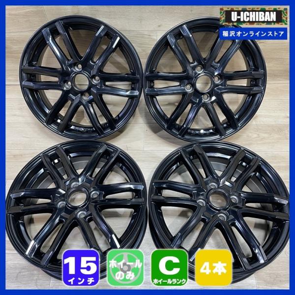 スマート フォーフォー/フォーツー 等 EUROTECH STAGE TW6 5-15+32 5.5-15+42 4H100 15インチ ホイール 4本セット 