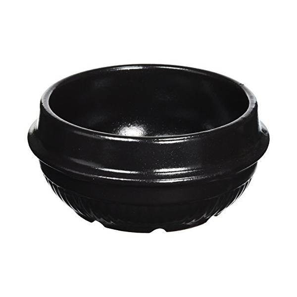 耐熱陶器 チゲ鍋 15.5cm 4号 トゥッペギ 黒仕上げ