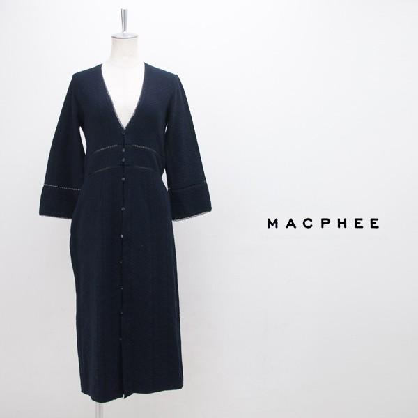 Tomorrowland Macphee マカフィー レディース コットンジャージー Vネックワンピース 12 06 61 tn Ss ユナイテッドオーク 通販 Yahoo ショッピング