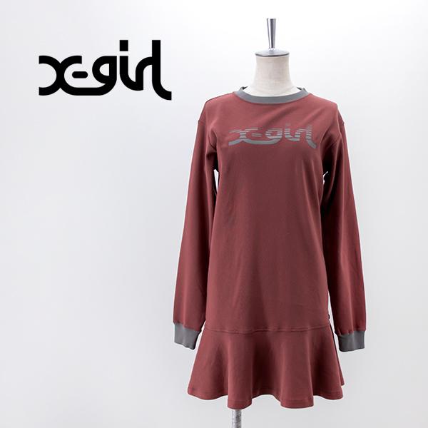 X-girl (SALE 20%OFF)X-girl エックスガール スライスミルズロゴ 