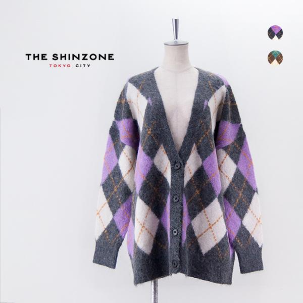 完売品　THE SHINZONE シャギー アーガイル ニットカーディガン 楽天市場】シンゾーン THE SHINZONE シャギー アーガイル カーディガン