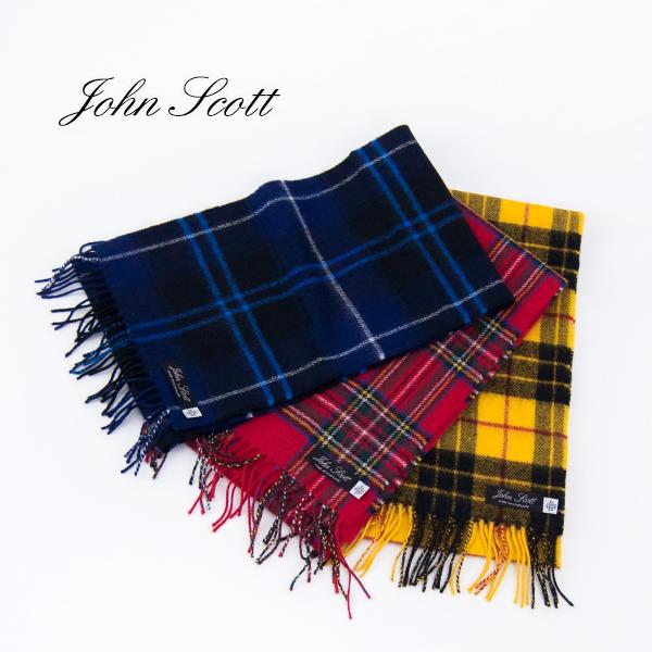 John Scott check scarf