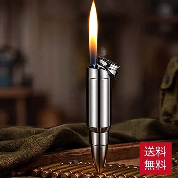 バレットライター ガスタイプ ポインター付き 弾丸 銃弾 タクティカル 軍用 電子ライター ジェットライター ガスライター ライター ミリタリー たばこ サバゲー