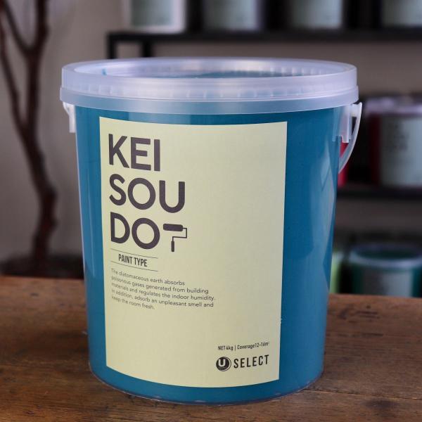 珪藻土 塗料 壁材 内装 内壁 ペイント材 DIY U-SELECT KEISOUDO PAINT 4kg【LAGOON】