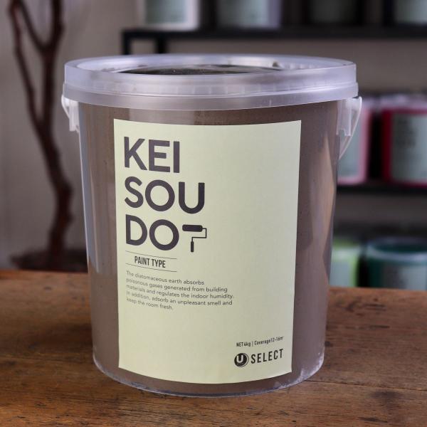 珪藻土 塗料 壁材 内装 内壁 ペイント材 DIY U-SELECT KEISOUDO PAINT 4kg【LINEN】