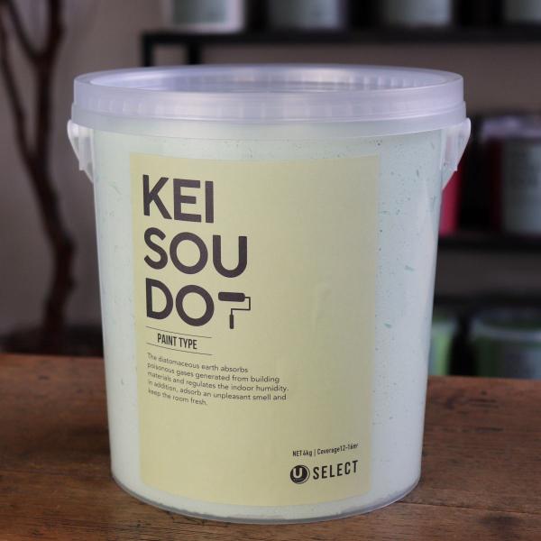 珪藻土 塗料 壁材 内装 内壁 ペイント材 DIY U-SELECT KEISOUDO PAINT 4kg【OPAL】