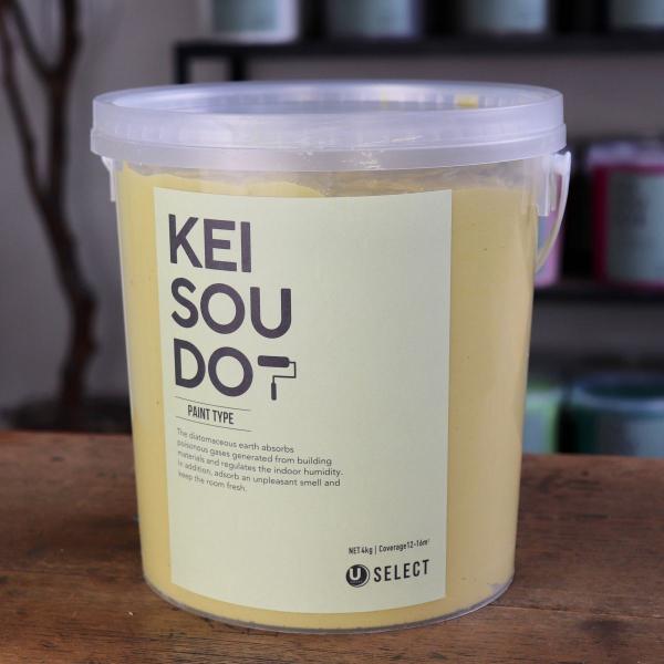 珪藻土 塗料 壁材 内装 内壁 ペイント材 DIY U-SELECT KEISOUDO PAINT 4kg【SAND】