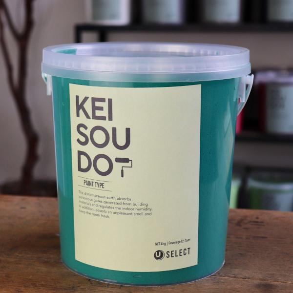 珪藻土 塗料 壁材 内装 内壁 ペイント材 DIY U-SELECT KEISOUDO PAINT 4kg【TEAL】