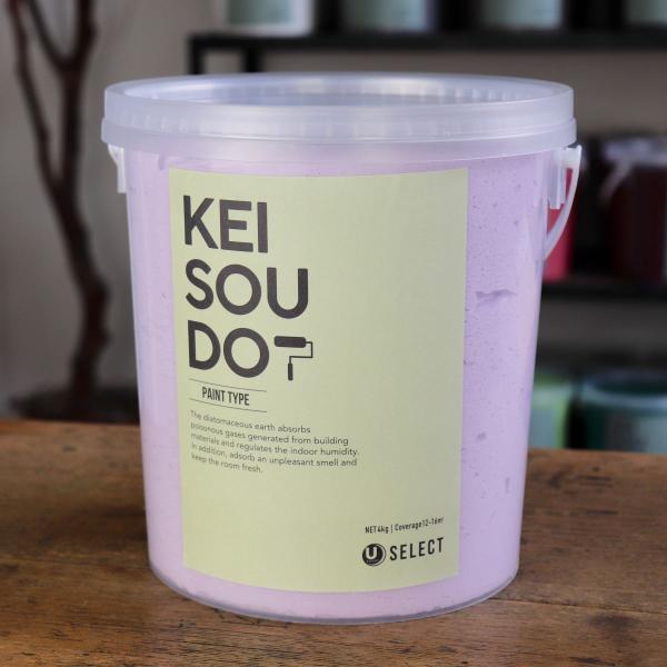 珪藻土 塗料 壁材 内装 内壁 ペイント材 DIY U-SELECT KEISOUDO PAINT 4kg【WISTERIA】