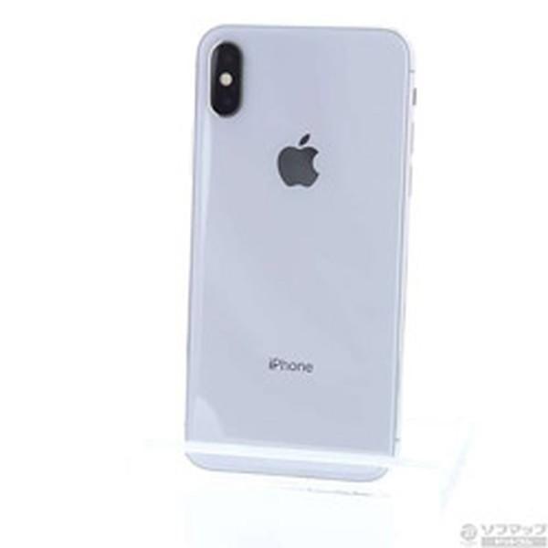 中古〕Apple(アップル) iPhoneX 64GB シルバー MQAY2J／A SIMフリー