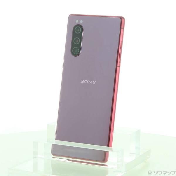 SONY　Xperia5 128GB（J9260・SIMフリー） 中古〕SONY(ソニー) Xperia 5 128GB レッド J9260 SIMフリー
