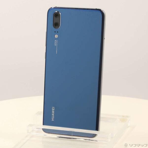 HUAWEI - ファーウェイ　P20 本体　SIMフリー　ミッドナイトブルー 中古〕HUAWEI(ファーウェイ) HUAWEI P20 128GB ミッドナイト