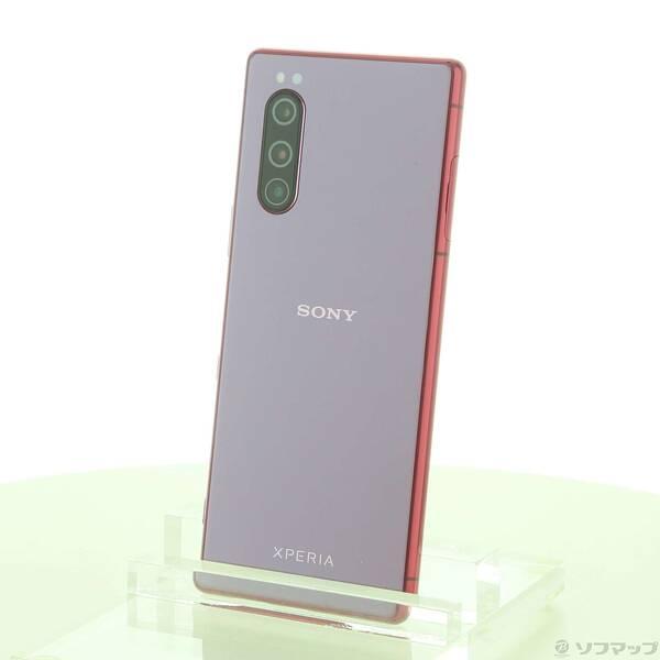 中古〕SONY(ソニー) Xperia 5 64GB レッド SOV41 auロック解除