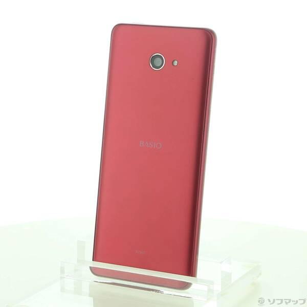 京セラ - 新品・未使用！BASIO4 ワインレッド 中古〕KYOCERA(京セラ) BASIO4 32GB ワインレッド KYV47 au〔247