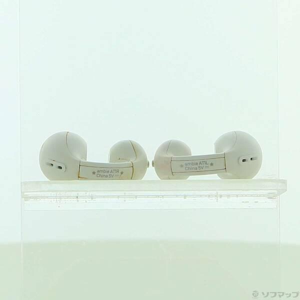 〔中古〕ambie(アンビー) sound earcuffs AMTW01WC ホワイト〔251-ud〕